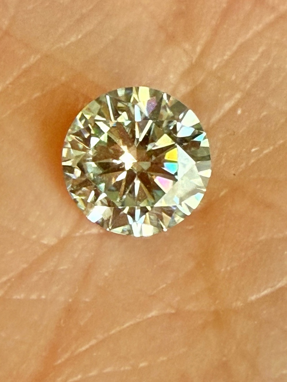 Genuine Moissanite Round Cut 1CT Loose Stone